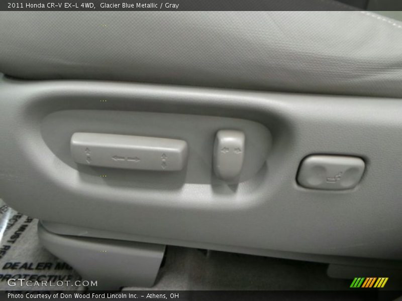 Glacier Blue Metallic / Gray 2011 Honda CR-V EX-L 4WD