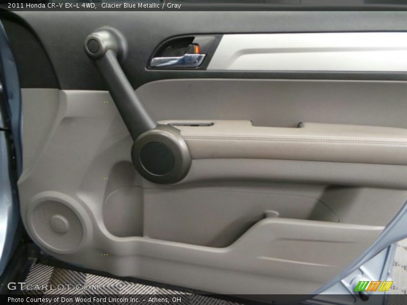 Glacier Blue Metallic / Gray 2011 Honda CR-V EX-L 4WD