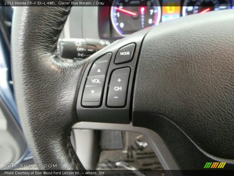 Glacier Blue Metallic / Gray 2011 Honda CR-V EX-L 4WD