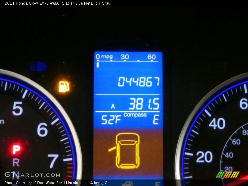 Glacier Blue Metallic / Gray 2011 Honda CR-V EX-L 4WD
