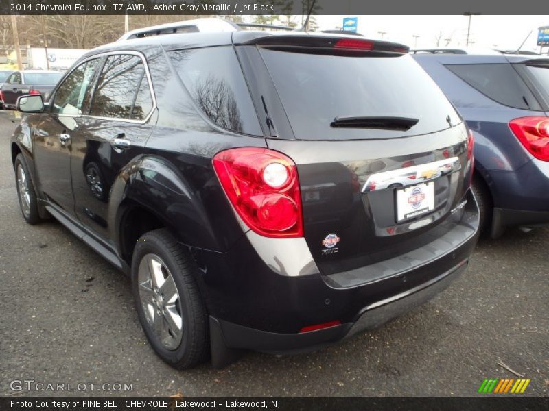 Ashen Gray Metallic / Jet Black 2014 Chevrolet Equinox LTZ AWD