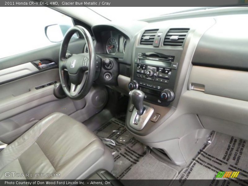 Glacier Blue Metallic / Gray 2011 Honda CR-V EX-L 4WD