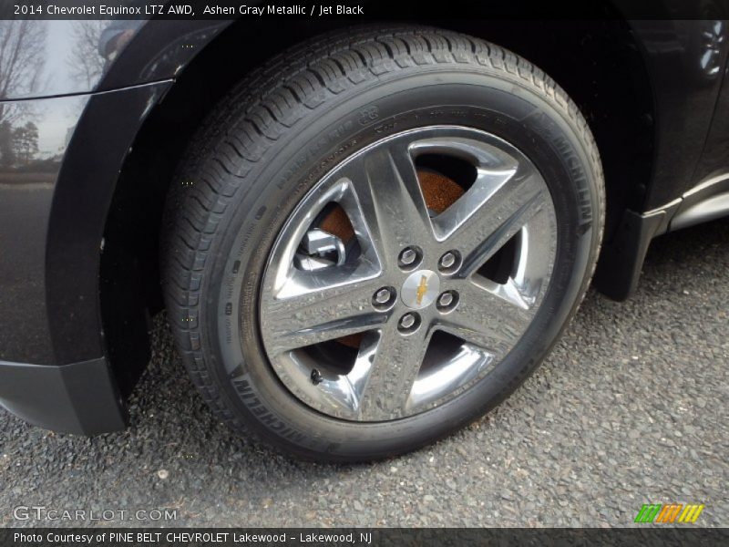 Ashen Gray Metallic / Jet Black 2014 Chevrolet Equinox LTZ AWD