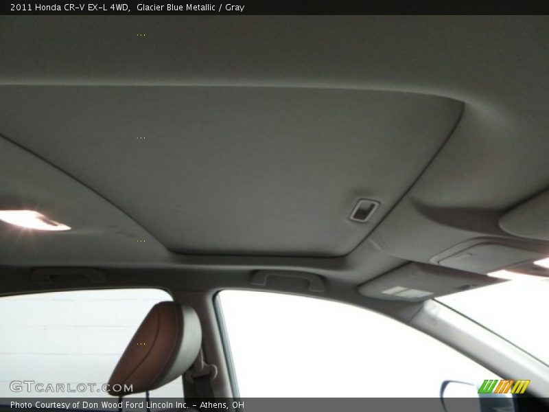 Glacier Blue Metallic / Gray 2011 Honda CR-V EX-L 4WD