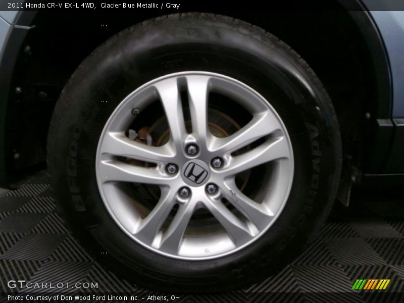 Glacier Blue Metallic / Gray 2011 Honda CR-V EX-L 4WD