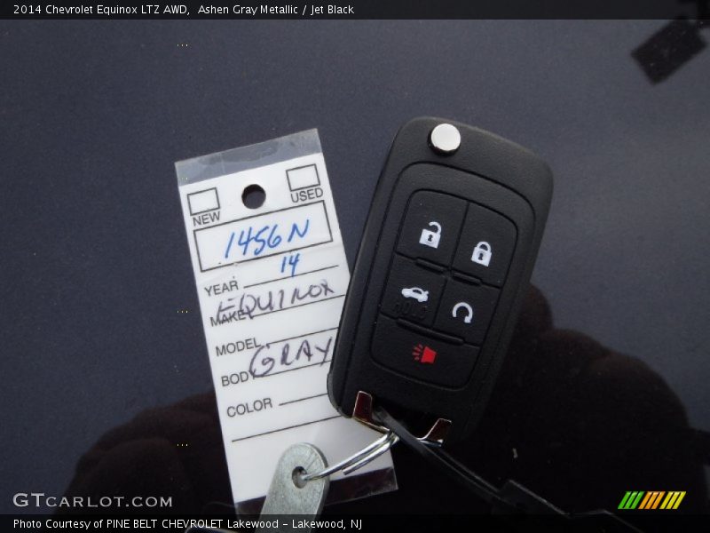 Ashen Gray Metallic / Jet Black 2014 Chevrolet Equinox LTZ AWD