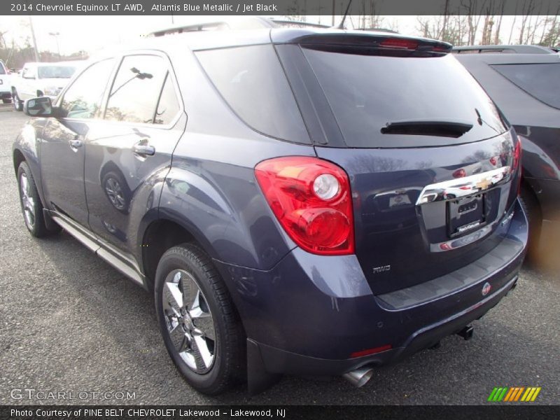 Atlantis Blue Metallic / Jet Black 2014 Chevrolet Equinox LT AWD