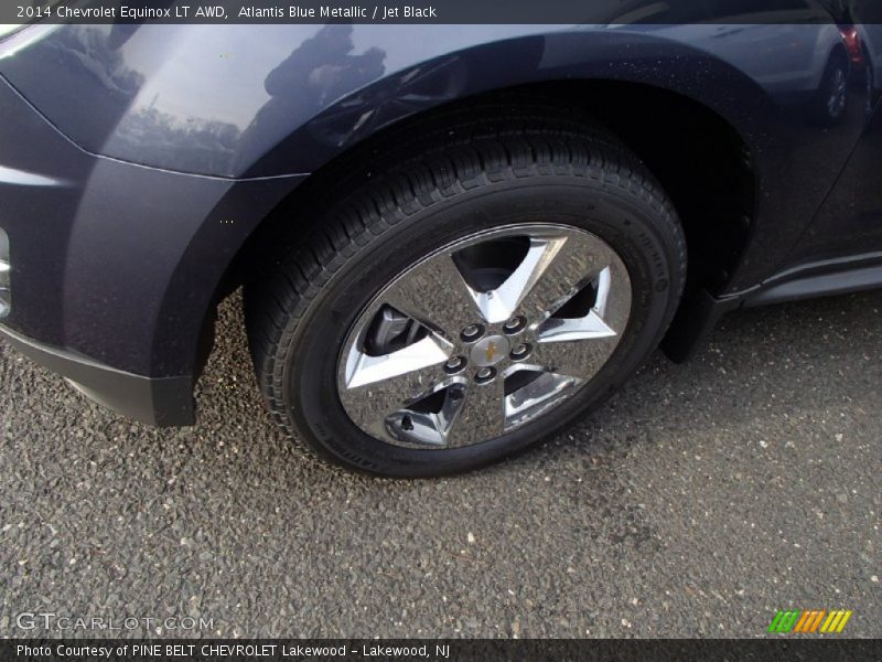 Atlantis Blue Metallic / Jet Black 2014 Chevrolet Equinox LT AWD