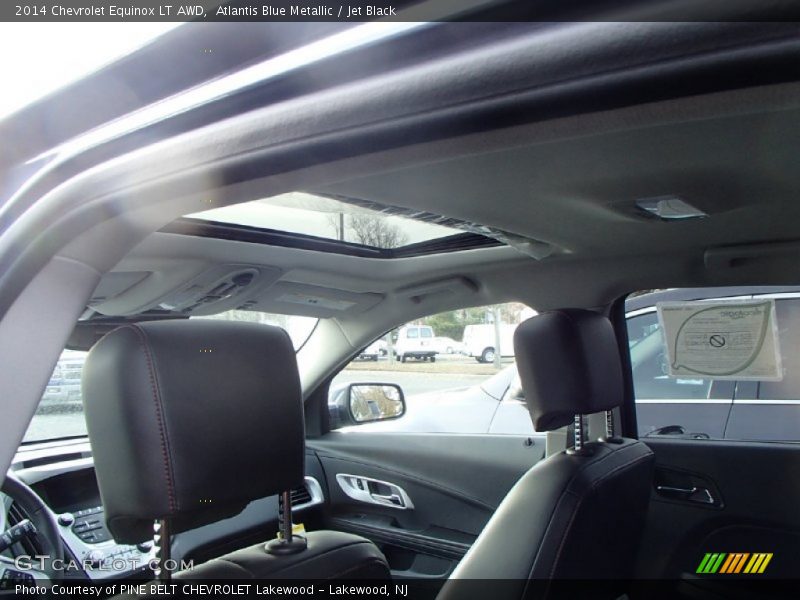 Atlantis Blue Metallic / Jet Black 2014 Chevrolet Equinox LT AWD