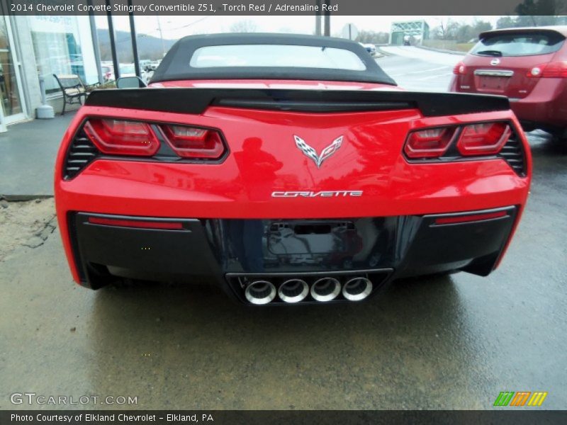 Exhaust of 2014 Corvette Stingray Convertible Z51