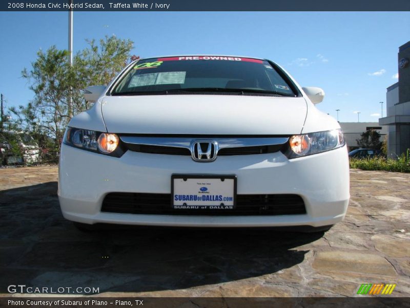 Taffeta White / Ivory 2008 Honda Civic Hybrid Sedan