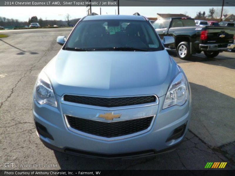 Silver Topaz Metallic / Jet Black 2014 Chevrolet Equinox LT AWD
