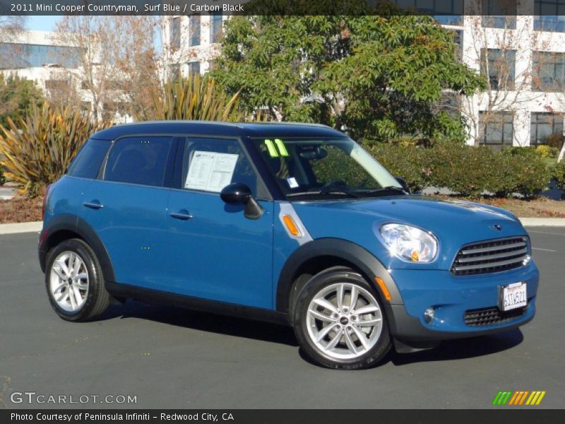Surf Blue / Carbon Black 2011 Mini Cooper Countryman