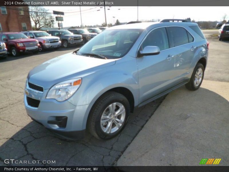 Silver Topaz Metallic / Jet Black 2014 Chevrolet Equinox LT AWD