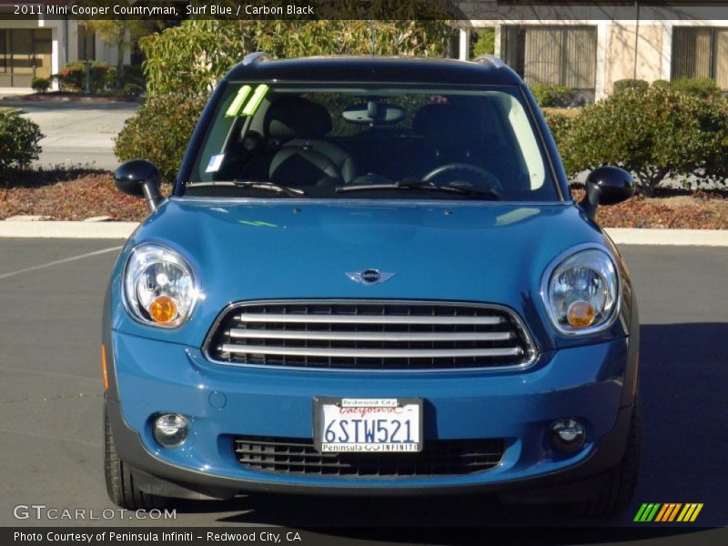 Surf Blue / Carbon Black 2011 Mini Cooper Countryman
