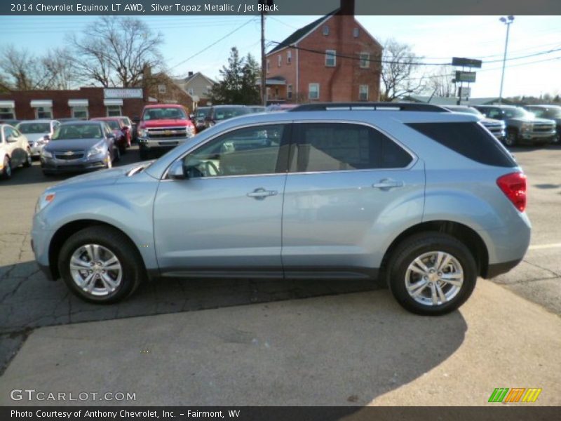 Silver Topaz Metallic / Jet Black 2014 Chevrolet Equinox LT AWD