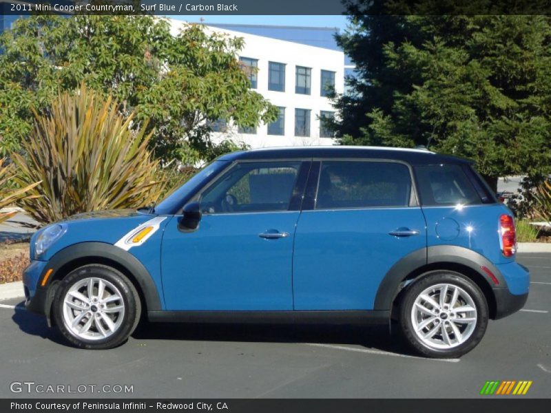 Surf Blue / Carbon Black 2011 Mini Cooper Countryman