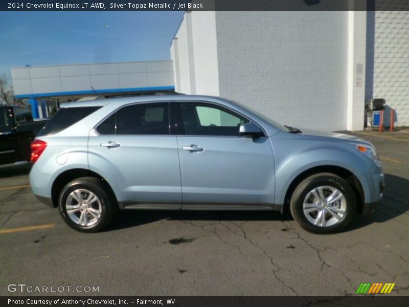 Silver Topaz Metallic / Jet Black 2014 Chevrolet Equinox LT AWD