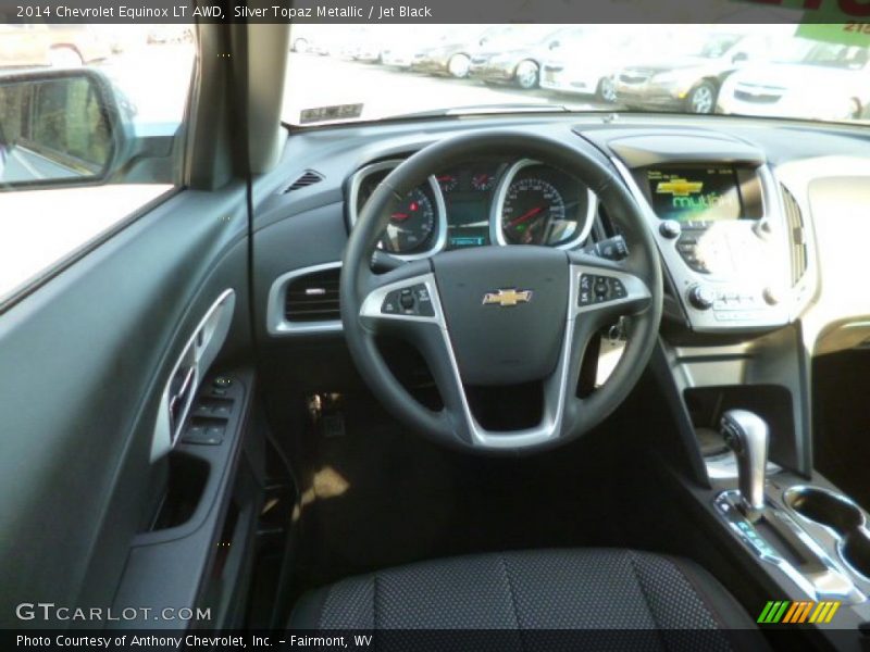 Silver Topaz Metallic / Jet Black 2014 Chevrolet Equinox LT AWD