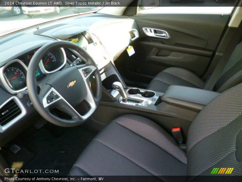 Silver Topaz Metallic / Jet Black 2014 Chevrolet Equinox LT AWD