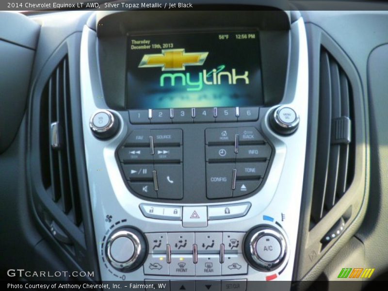 Silver Topaz Metallic / Jet Black 2014 Chevrolet Equinox LT AWD