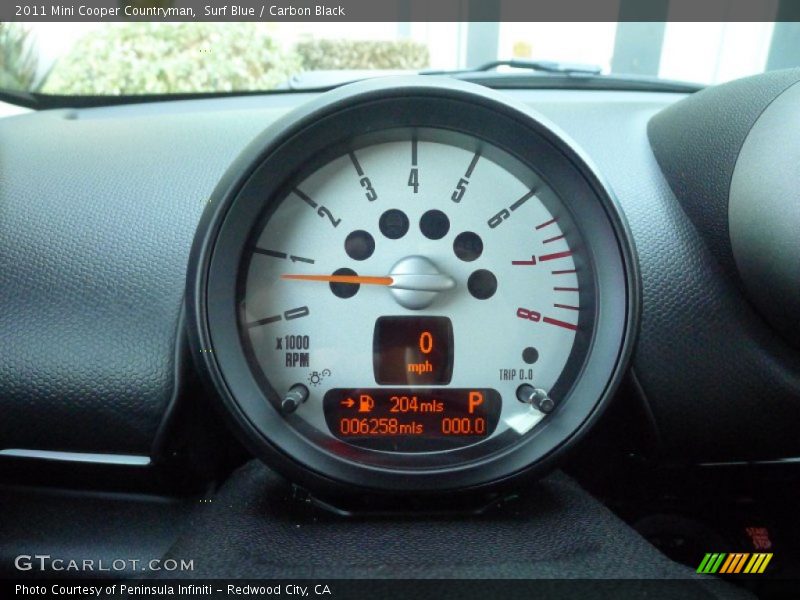 Surf Blue / Carbon Black 2011 Mini Cooper Countryman