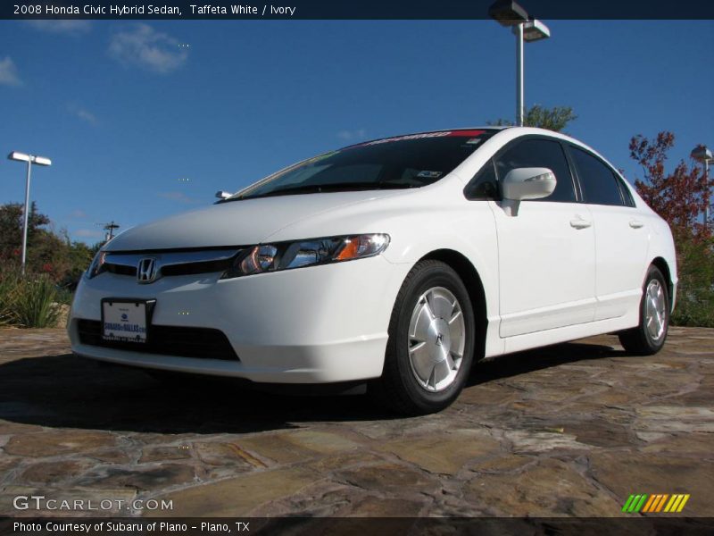 Taffeta White / Ivory 2008 Honda Civic Hybrid Sedan