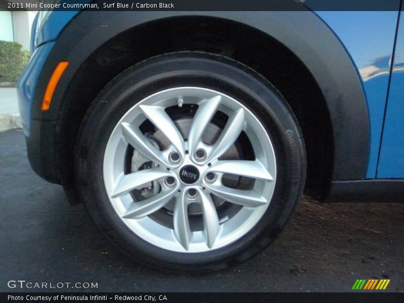 Surf Blue / Carbon Black 2011 Mini Cooper Countryman