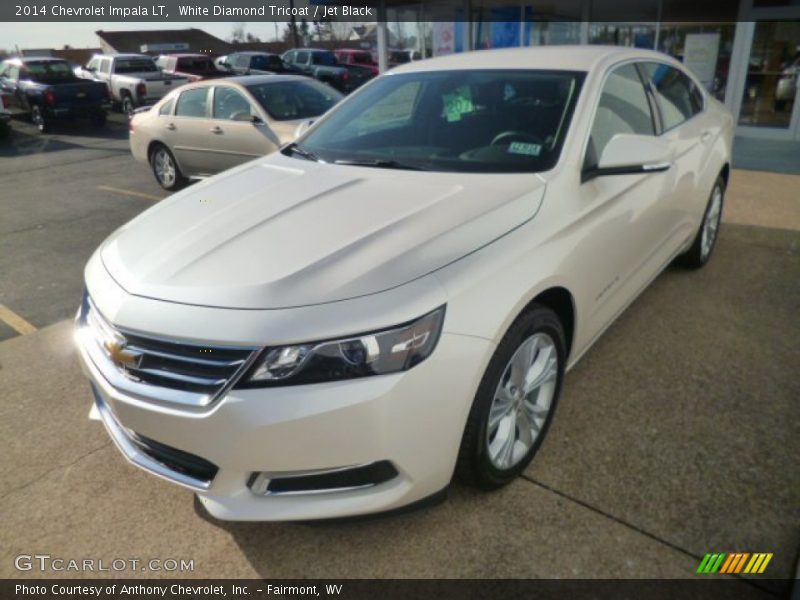 White Diamond Tricoat / Jet Black 2014 Chevrolet Impala LT