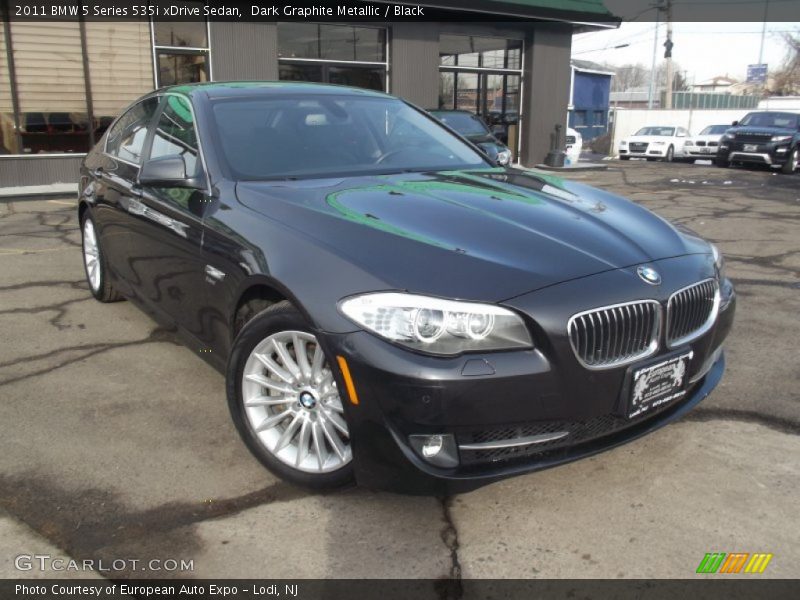 Dark Graphite Metallic / Black 2011 BMW 5 Series 535i xDrive Sedan