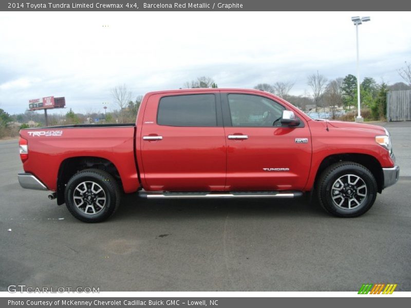 Barcelona Red Metallic / Graphite 2014 Toyota Tundra Limited Crewmax 4x4