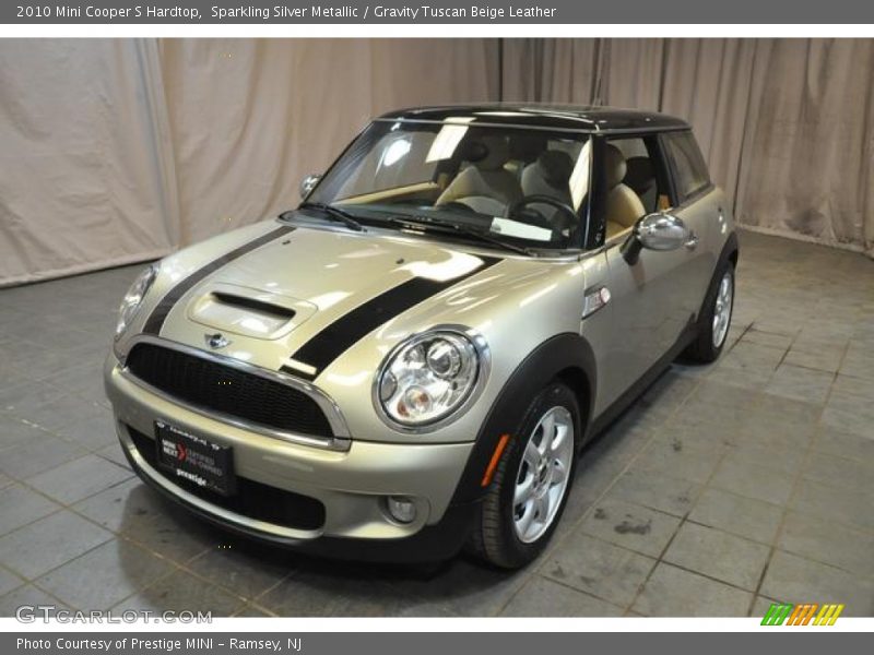 Sparkling Silver Metallic / Gravity Tuscan Beige Leather 2010 Mini Cooper S Hardtop
