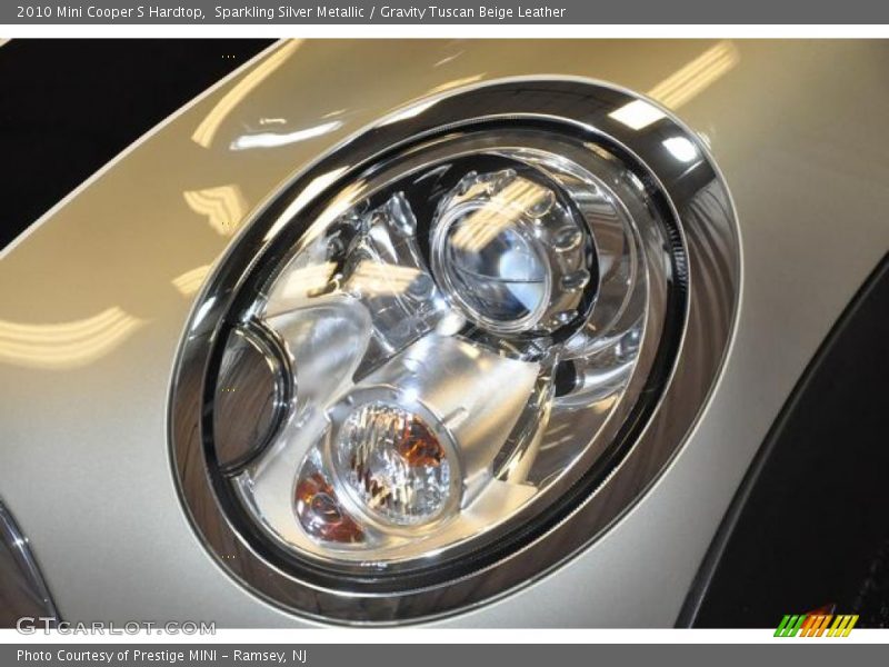 Sparkling Silver Metallic / Gravity Tuscan Beige Leather 2010 Mini Cooper S Hardtop