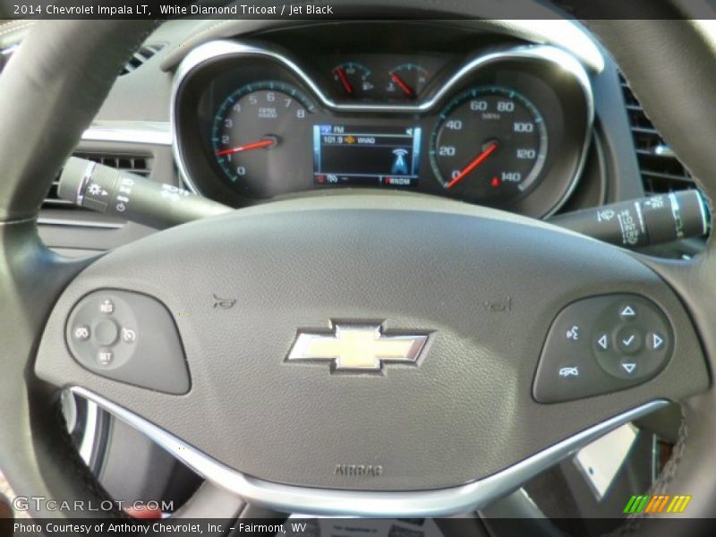 White Diamond Tricoat / Jet Black 2014 Chevrolet Impala LT