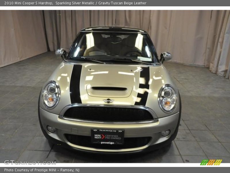 Sparkling Silver Metallic / Gravity Tuscan Beige Leather 2010 Mini Cooper S Hardtop