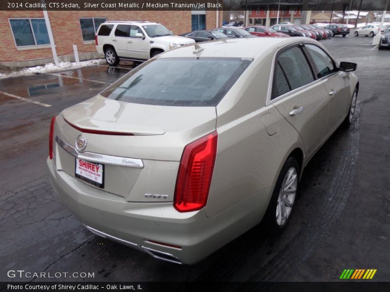 Silver Coast Metallic / Medium Titanium/Jet Black 2014 Cadillac CTS Sedan