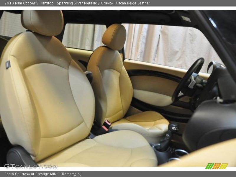 Sparkling Silver Metallic / Gravity Tuscan Beige Leather 2010 Mini Cooper S Hardtop