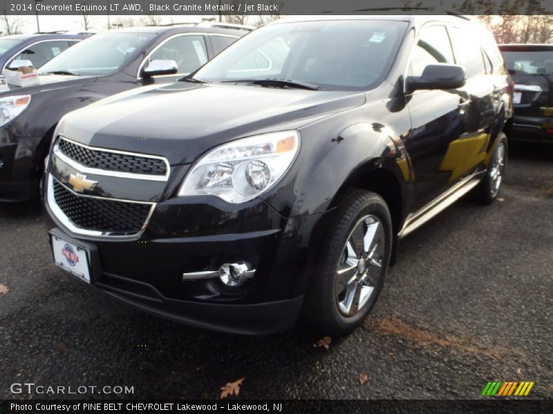 Black Granite Metallic / Jet Black 2014 Chevrolet Equinox LT AWD