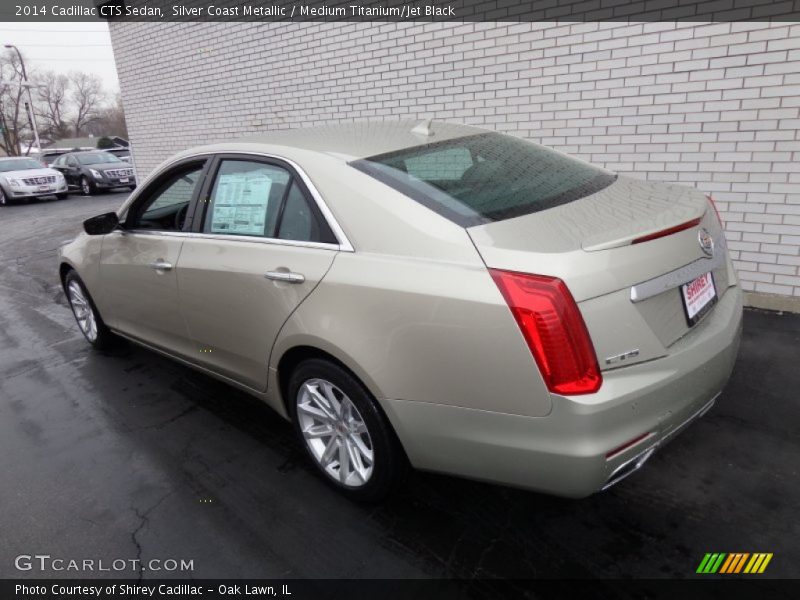Silver Coast Metallic / Medium Titanium/Jet Black 2014 Cadillac CTS Sedan