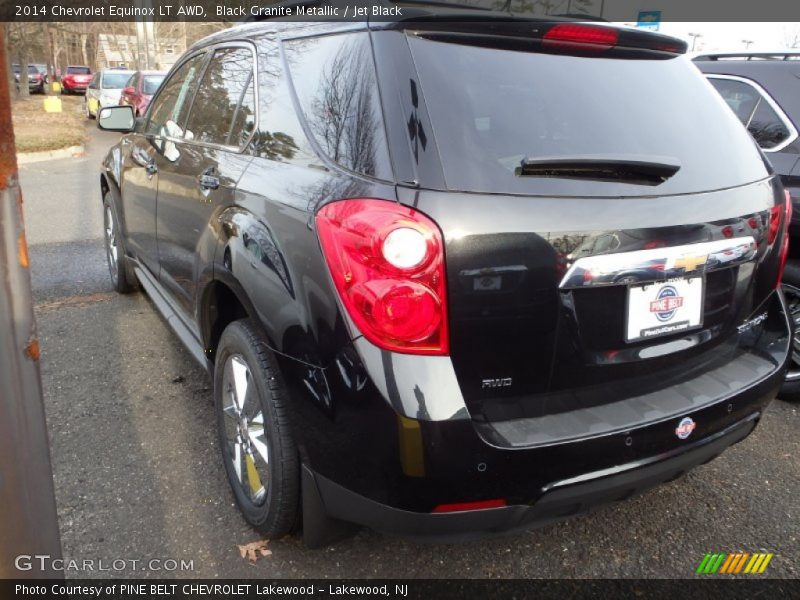 Black Granite Metallic / Jet Black 2014 Chevrolet Equinox LT AWD
