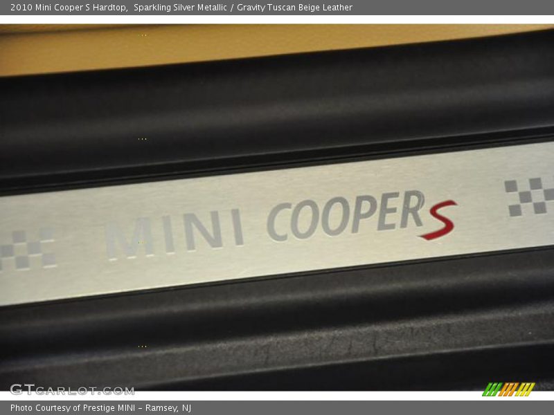 Sparkling Silver Metallic / Gravity Tuscan Beige Leather 2010 Mini Cooper S Hardtop