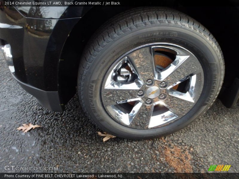 Black Granite Metallic / Jet Black 2014 Chevrolet Equinox LT AWD