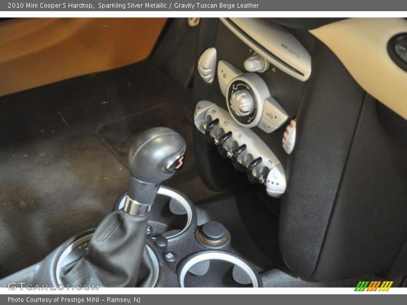Sparkling Silver Metallic / Gravity Tuscan Beige Leather 2010 Mini Cooper S Hardtop