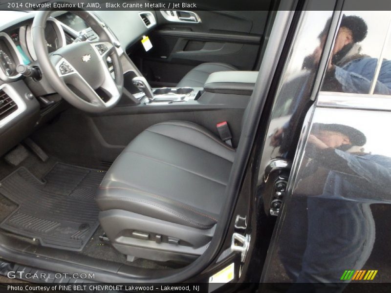 Black Granite Metallic / Jet Black 2014 Chevrolet Equinox LT AWD