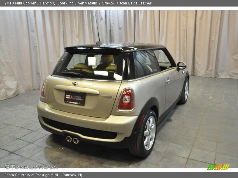Sparkling Silver Metallic / Gravity Tuscan Beige Leather 2010 Mini Cooper S Hardtop