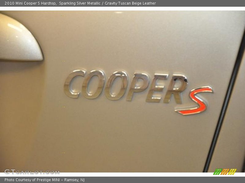 Sparkling Silver Metallic / Gravity Tuscan Beige Leather 2010 Mini Cooper S Hardtop