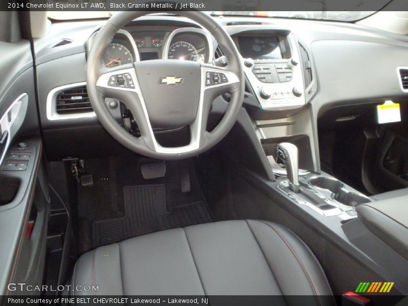Black Granite Metallic / Jet Black 2014 Chevrolet Equinox LT AWD