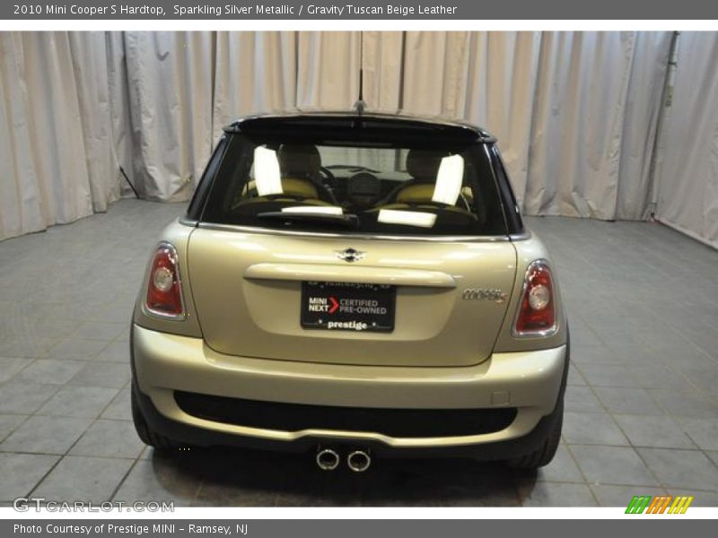 Sparkling Silver Metallic / Gravity Tuscan Beige Leather 2010 Mini Cooper S Hardtop