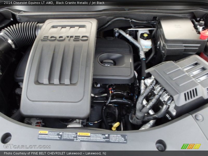 Black Granite Metallic / Jet Black 2014 Chevrolet Equinox LT AWD