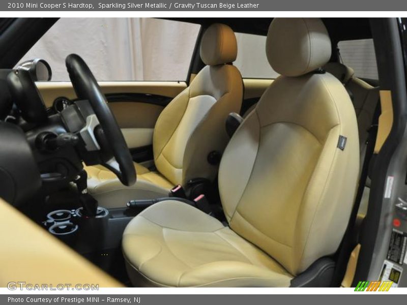 Sparkling Silver Metallic / Gravity Tuscan Beige Leather 2010 Mini Cooper S Hardtop